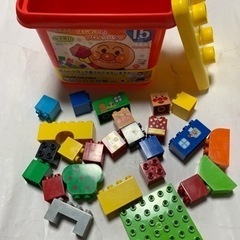 アンパンマン ブロックラボ はじめてのブロックバケツの画像