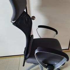 ネットチェア　ハイパック　ハイバックメッシュチェア　腰当てと肘掛...