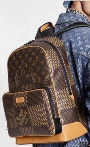 未使用 LOUIS VUITTON NIGOコラボ ルイヴィトン リュック・デイパック キャンパス・バックパック ダミエジャイアント N40380 ニゴ