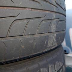 値下応談★【Firestone WIDE OVAL 215/50R17】夏タイヤ 4本【BS BALMINUM 社外 17インチ 7J5HPCD114.3+53】ブラポリの画像