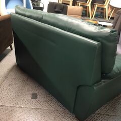 二人掛け ソファー グリーン シンプル クリーニング済 貝塚市 二色浜