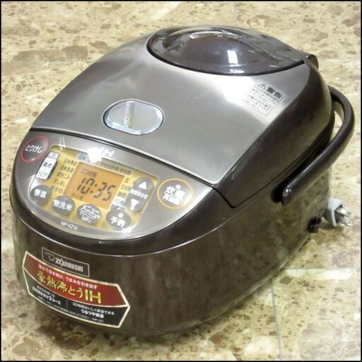 象印/ZOJIRUSHI 5.5合炊きIH炊飯器 NP-VZ10 豪熱沸とう 極め炊き 黒まる厚釜 2019年製