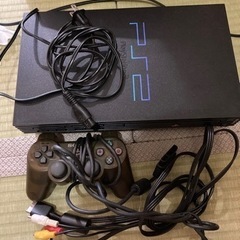 プレイステーション2 本体　コントローラ付きの画像