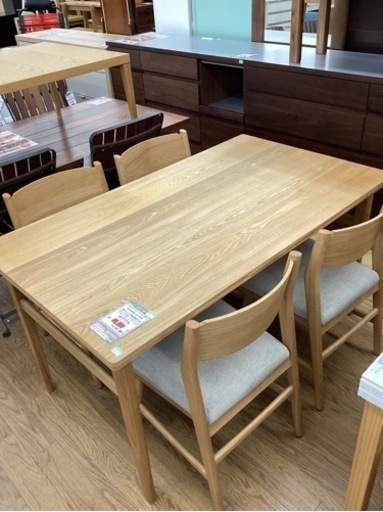 KC-36【新入荷　リサイクル品】ウニコ　SIGNE ダイニング5点セット　ナチュラル