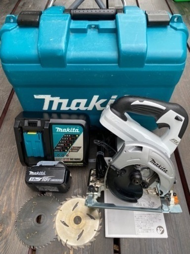 中古 マキタ　HS471D 18V 125mm マルノコ　白