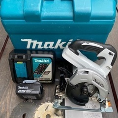 中古 マキタ　HS471D 18V 125mm マルノコ　白　