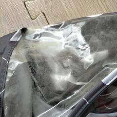双子横型ベビーカーレインカバーの画像