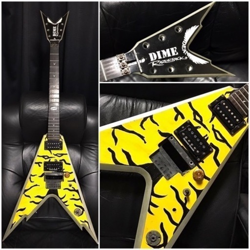 DEANダイムRAZORBACKフライングVセットネックギター現状 パンテラ ジョージリンチ