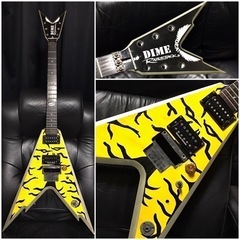 DEANダイムRAZORBACKフライングVセットネックギター現...