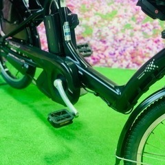 4964子供乗せ電動アシスト自転車ブリヂストン3人乗り20インチの画像