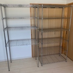 【無料】中古スチールラック2台あげます