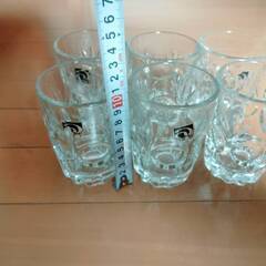 【未使用】 アデリアグラス　コップ　食器　昭和レトロ　5客セットの画像