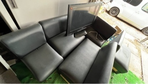 フェイクレザーソファー【単品購入可】