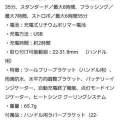 💡コンパクト＆ハイパワーなUSB充電式ライト BB BORO ブラックの画像