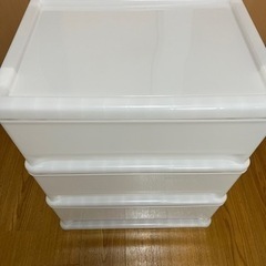 ニトリ　リビングチェスト　3段の画像