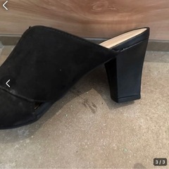GU ブラックサンダル ヒールの画像
