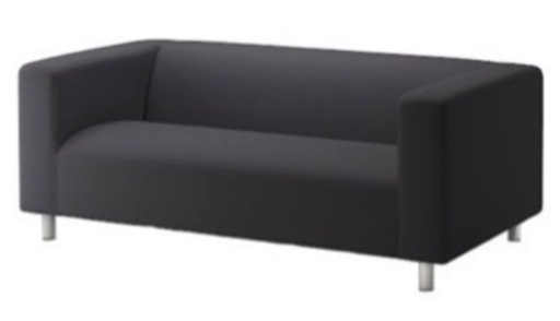 IKEA イケア ソファ ブラック 黒 KLIPPAN クリッパン  1.5人掛け