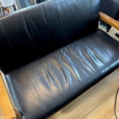 2人掛けソファ 120cm幅 レザー