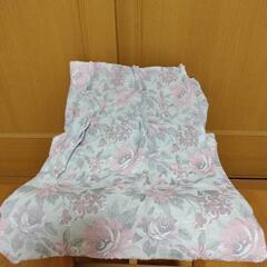 カーテン（織り）暖色系　花柄（一組2枚）の画像