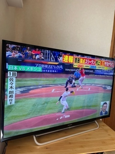 液晶テレビ　40型　SONY BRAVIA 2014年製 ソニー　ブラビア