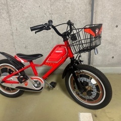 ほぼ新品 子供用自転車 16インチ DUCATI(ドゥカティ)  TDK-163 レッド 16型 の画像
