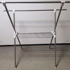 【受け渡し者決定】室内物干し X型 ステンレス