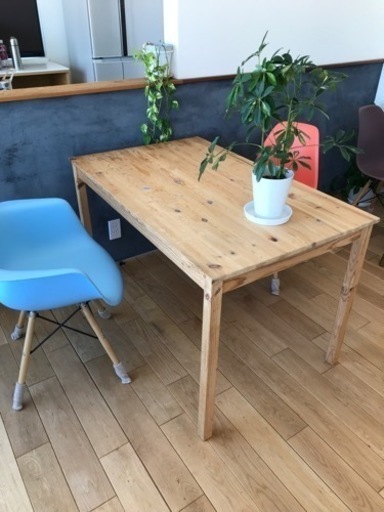 パイン材　ダイニングテーブル　4人用　イケア　IKEA