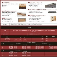 セミダブルベッドフレーム(引出し付)の画像