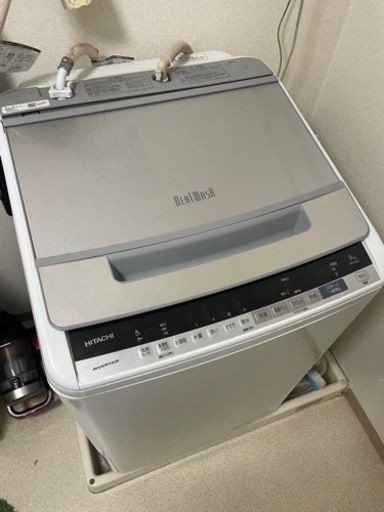 値下げ 日立　全自動洗濯機 BW-V90E  美品　9kg