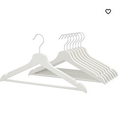 ✅新品美品✨木製のホワイトハンガー同じもの8本セット