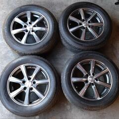 21年製夏ﾀｲﾔ215/60R16ｱﾙﾐﾎｱｰﾙ5穴114.3ﾋ...