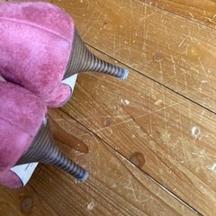 ピンク　スエード　パンプスの画像