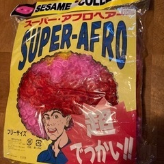 アフロヘア　レインボー　パーティ　仮装　ウィッグ
