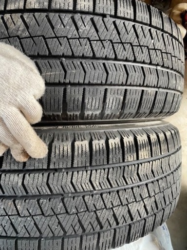 スタッドレスタイヤ ブリヂストン ブリザック VRX2 215/60R16 2019年製　スバルオプションアルミホイール日本製　5穴　pcd100 ＋55 8.5JJ