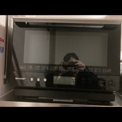 美品 2022年7月購入 シャープ　オーブンレンジ　ブラック/スチームオーブンレンジの画像