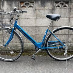 【取引中】自転車 シティサイクル 27インチ 変速6速ギア 耐パ...