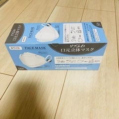 口元立体マスク 使い捨て 新品未開封 50枚入 ホワイトの画像