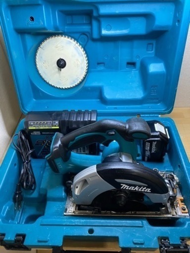 中古 マキタ　HS630D 18V 165mm 充電式マルノコ　青セット