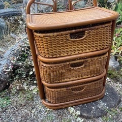 【無料で差し上げます！】籐家具チェスト