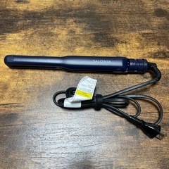 売却先決定済み サロニア ヘアストレートアイロン 15mm ネイビー