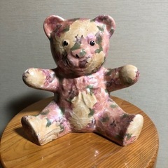 うさぎ、熊、ぶた陶器置物の画像