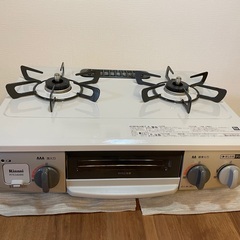 【美品2022年製・1ヶ月のみ使用】2口ガスコンロ　リンナイ
