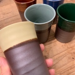 陶器湯呑みの画像