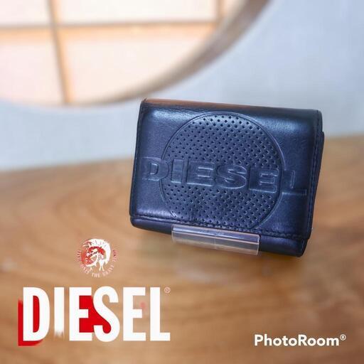 DRESEL ディーゼル　レザー　ブラック　メンズ　折りたたみ