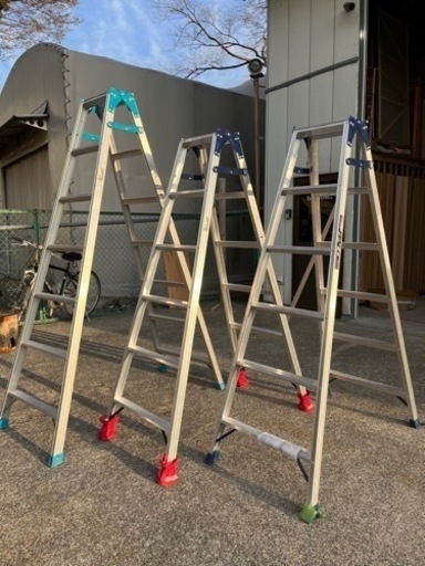 はしご　脚立3脚セット　6脚立×2  7脚立 ×1