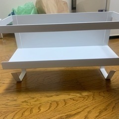 山崎実業洗濯機横マグネットラック