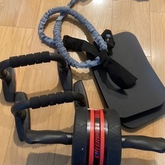 アブホイールローラー 腹筋ローラー 膝保護マット付き エクササイ...