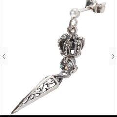 シルバー925ソワカダガーピアスかたみみ