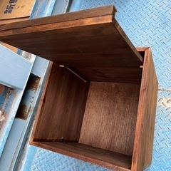 業務用　収納ボックス　木製の画像