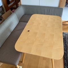 お譲り先が決まりました☆カウチソファ➕2人がけソファ➕テーブル、...